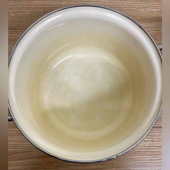 Vintage Ginny’s Enamel Pots and Pans With Apple Theme Lot of 3 - Picture 3 of 14